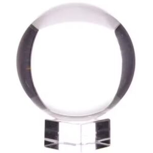 Clear Scrying Crystal Ball With Stand