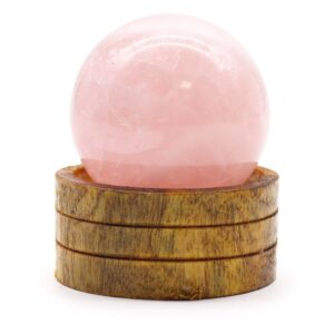 The Heart's Beacon: Rose Quartz Scrying Sphere