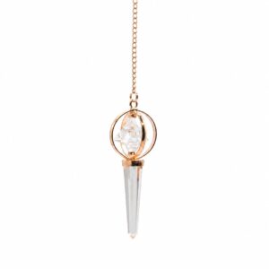The Stellar Gateway: Clear Quartz Merkaba Pendulum