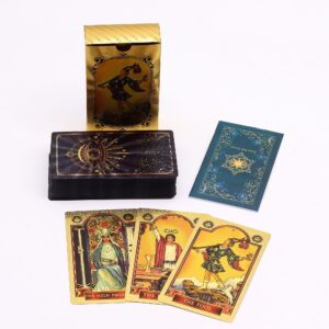 All Seeing Eye Blue & Gold Foil Tarot Deck – Rider-Waite-Smith